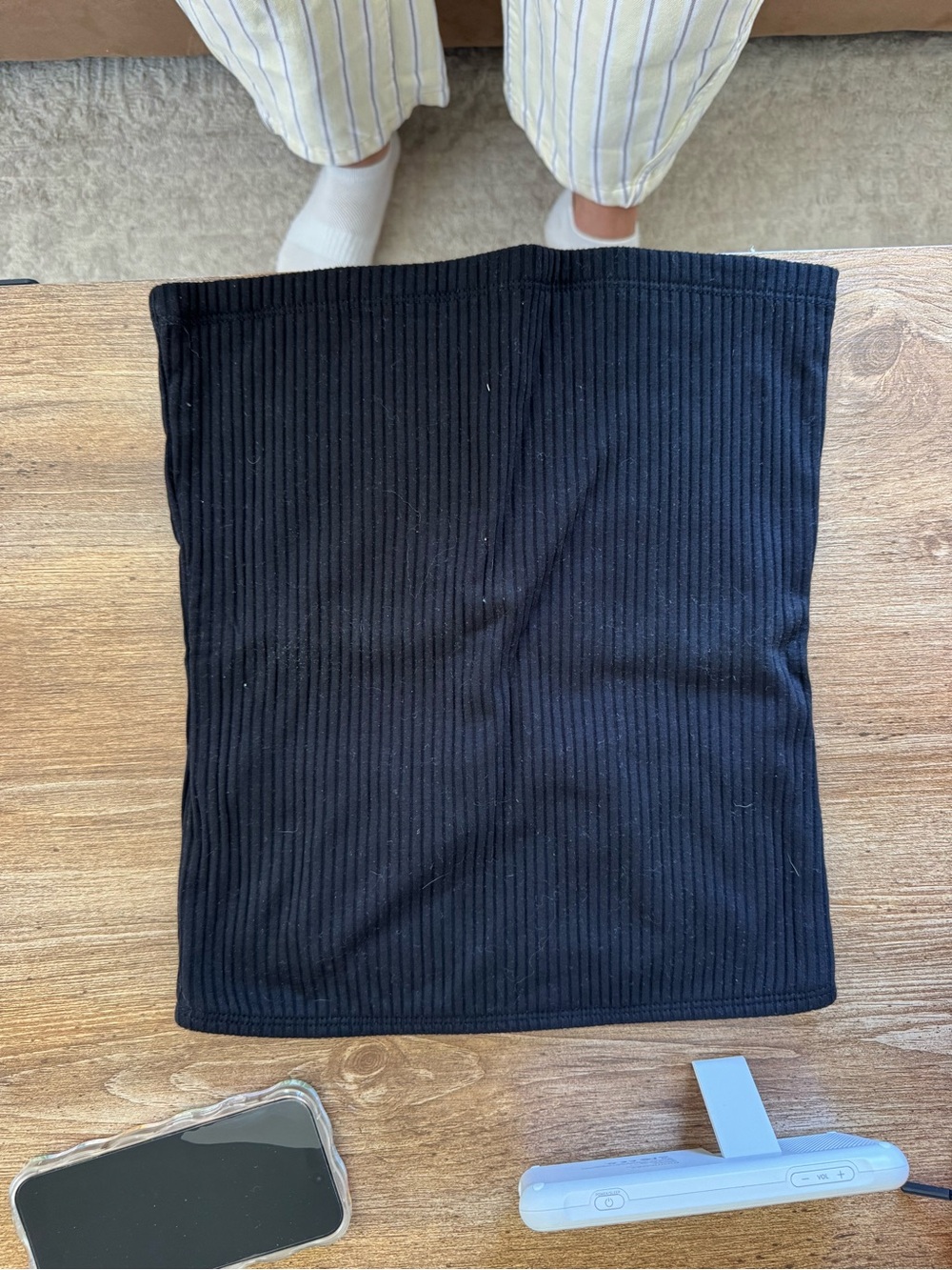 Old Navy Black Ribbed Mini Skirt